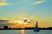Detroit River Sailboat Sunset DSC_5533 - Version 2