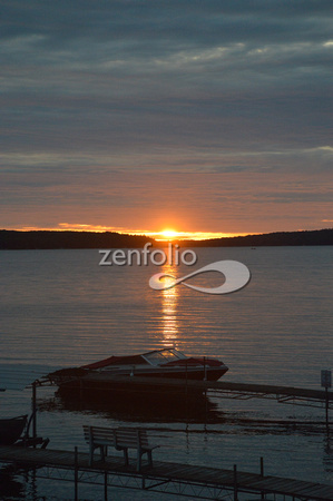 Sun coming up on Hubbard Lake                          DSC_5667 - Version 2