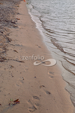 Footprints in the sand at Higgins Lake DSC_4918 - Version 2