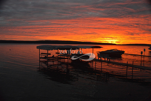 Hubbard Lake boat & Sunrise DSC_5605 - Version 2